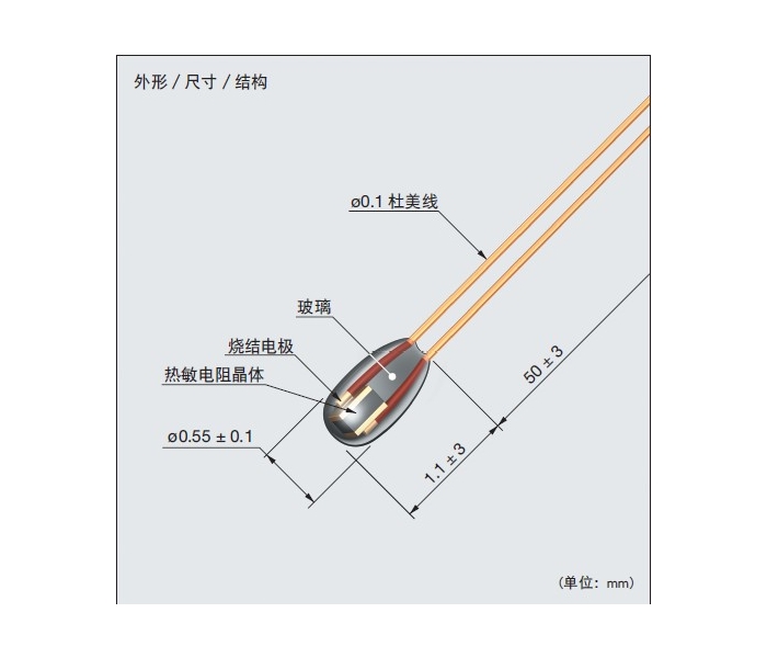 日本芝浦電阻PSB-S7 熱敏電阻 微型熱敏電阻